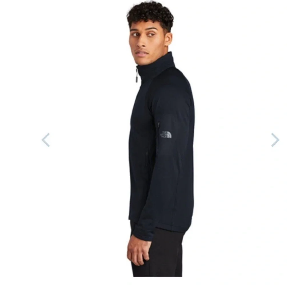NWT The North Face Mountain Peaks Full-Zip Fleece Jacket Mens blue Sz Medium